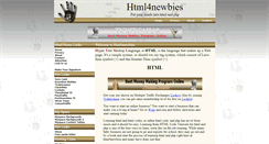 Desktop Screenshot of html4newbies.com